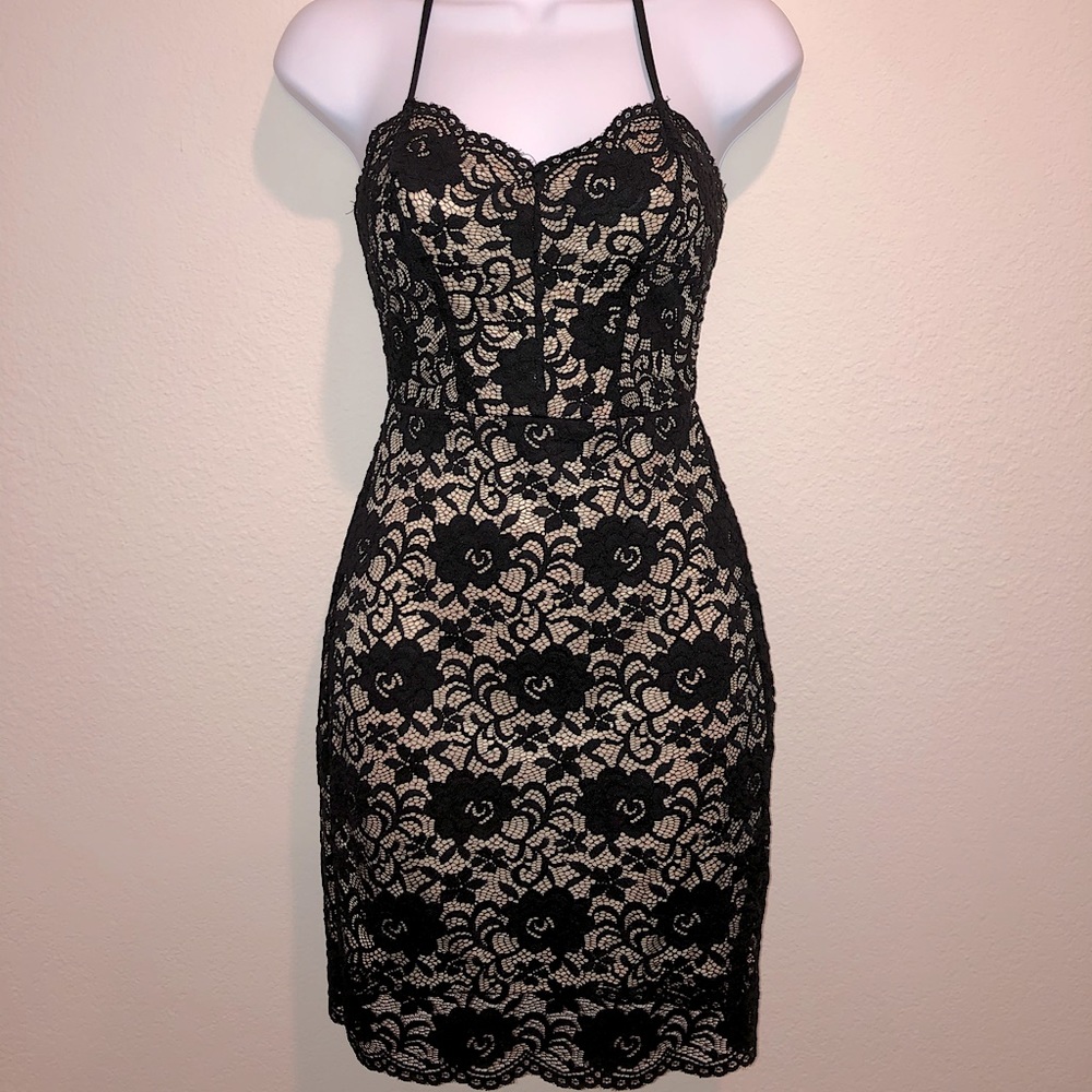 BEBE Black Lace Dress